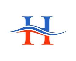 monogram h logo ontwerp vector sjabloon