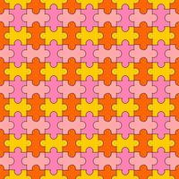 naadloos patroon met puzzel achtergrond vector