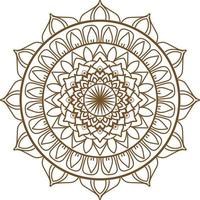 mandala creatief ontwerp met een bloemen en oosters vorm geven aan. etnisch kunst van mandala vector illustratie