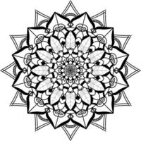 mandala creatief ontwerp met een bloemen en oosters vorm geven aan. etnisch kunst van mandala vector illustratie