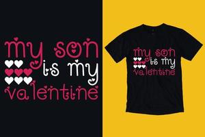 happy Valentijnsdag t-shirt ontwerp vector