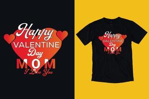 happy Valentijnsdag t-shirt ontwerp vector