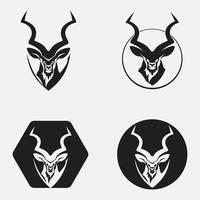 antilope logo vector illustraties ontwerp icoon logo