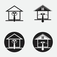 slim huis logo vector illustraties ontwerp