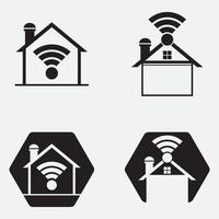slim huis logo vector illustraties ontwerp