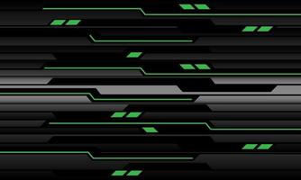 abstract technologie groen licht macht cyber lijn futuristische zwart stroomkring Aan metaal ontwerp ultramodern achtergrond vector
