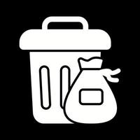 prullenbak vector pictogram