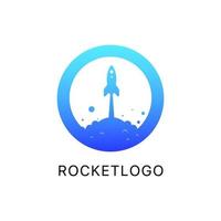 raket logo ontwerp sjabloon. raket logo ontwerp sjabloon. vector