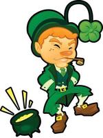 st patrick dag kabouter vector