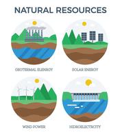Natuurlijke hulpbronnen Energie Vector