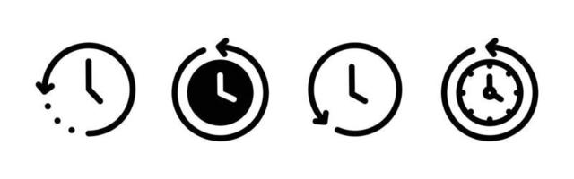 verzameling van divers stopwatch icoon ontwerp vector