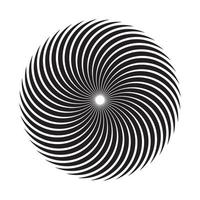 abstract spiraalvormig vorm logo vector