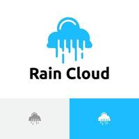 regen wolk lucht water gemakkelijk logo sjabloon vector