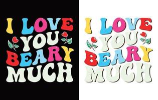 valentijnsdag typografie t-shirt ontwerp . vector