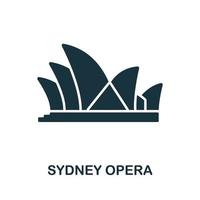 Sydney opera icoon van Australië verzameling. gemakkelijk lijn Sydney opera icoon voor Sjablonen, web ontwerp en infographics vector