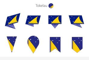 tokelau nationaal vlag verzameling, acht versies van tokelau vector vlaggen.