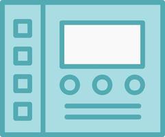 bedieningspaneel vector pictogram