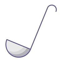 pollepel soep icoon, geschikt voor een breed reeks van digitaal creatief projecten. vector