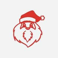 de kerstman claus vector illustraties ontwerp icoon logo