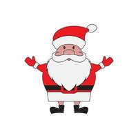 de kerstman claus vector illustraties ontwerp icoon