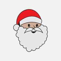 de kerstman claus vector illustraties ontwerp icoon logo