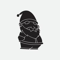 de kerstman claus vector illustraties ontwerp icoon logo