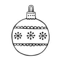 Kerstmis ballen. decoratie geïsoleerd elementen. hand- getrokken vector illustratie.