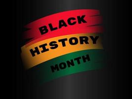 zwart geschiedenis mounth vector