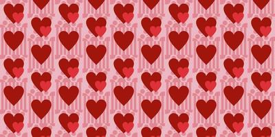 hart achtergrond, hart patroon en romantisch kleuren gecombineerd vector