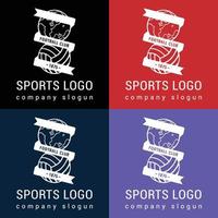 Amerikaans voetbal, basketbal, basketbal en andere sport- logo ontwerp. vector