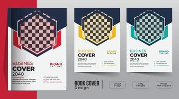 zakelijke bedrijf boek Hoes sjabloon ontwerp vector