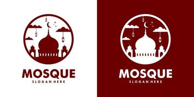 moskee logo sjabloon ontwerp vector