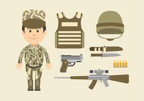 Navy Seal Cartoon karakter gratis Vector