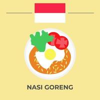 nasi goreng Indonesisch voedsel ontwerp vector