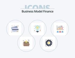 financiën vlak icoon pak 5 icoon ontwerp. oplossing. geschiktheid. werk. financieel. geld vector