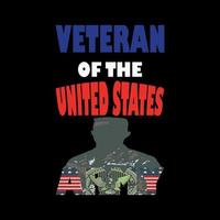 veteraan van de Verenigde Staten van Amerika leger t-shirt ontwerp ,poster, afdrukken, ansichtkaart en andere toepassingen vector