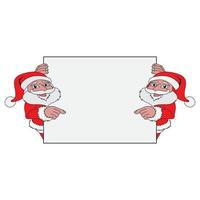 de kerstman claus vector illustraties ontwerp icoon