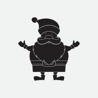 de kerstman claus vector illustraties ontwerp icoon logo