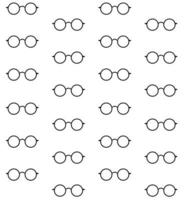 vector naadloos patroon van vlak bril