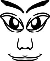 vector illustratie van gezicht Mens tekenfilm