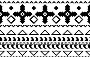 Afrikaanse tribal zwart-wit abstracte etnische geometrische patroon. ontwerp voor achtergrond of wallpaper.vector illustratie om stofpatronen, vloerkleden, overhemden, kostuums, tulband, hoeden, gordijnen af te drukken. vector