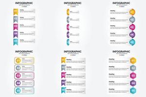 vector illustratie infographics vlak ontwerp reeks voor reclame brochure folder en tijdschrift