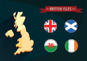 Britse Eilanden Vector