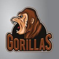 gorilla mascotte illustratie vector