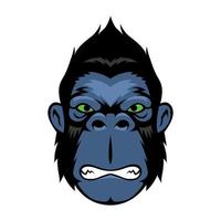 Gorilla hoofd illustratie vector