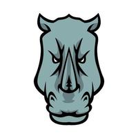 neushoorn hoofd illustratie ontwerp vector