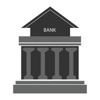 bank bulding icoon vector