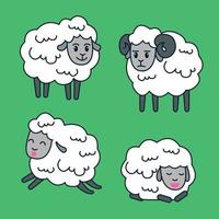 de illustratie van schapen vector