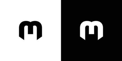 modern en uniek letter m initialen logo-ontwerp vector