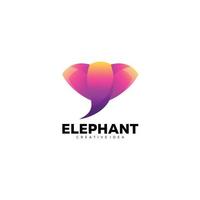 olifant logo illustratie ontwerp kleurrijk vector